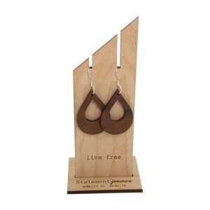 Tear Drop Hoop Earrings