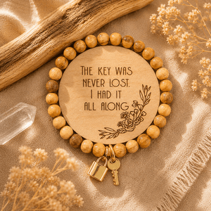 Key Palo Santo Wristlet