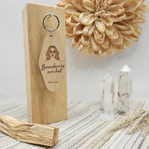 Boundaries Are Hot Keychain