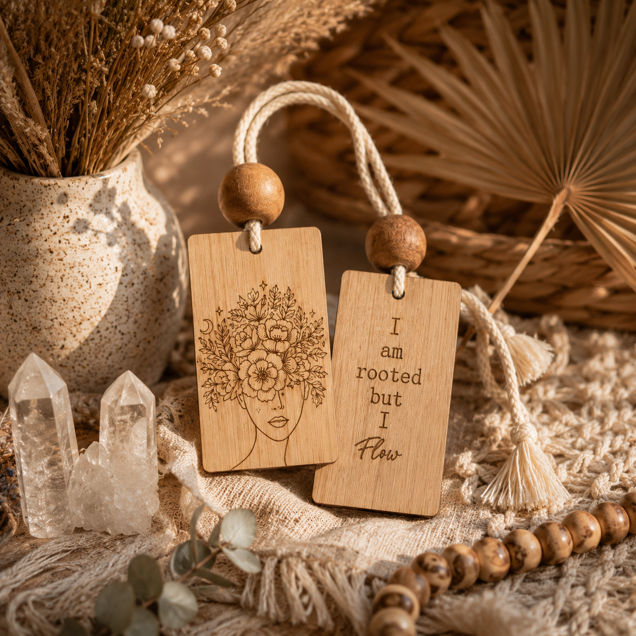 Rooted Rear-View Mirror Charm