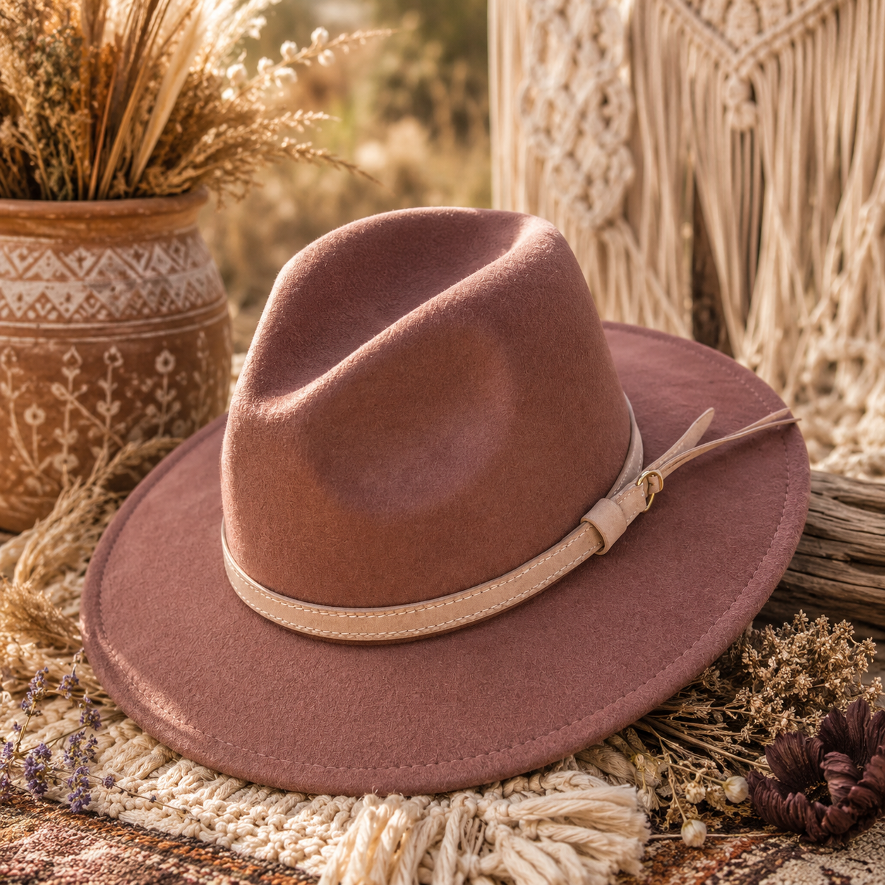 Taupe Boho Magic Hat